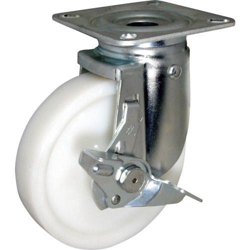ハンマー 旋回式ナイロン車輪 125mm ストッパー付