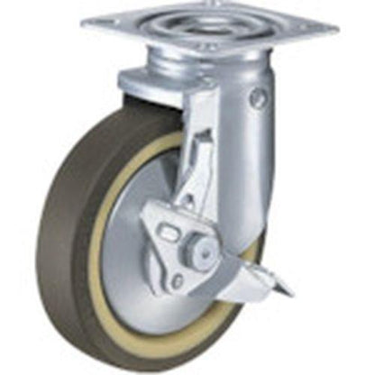 ハンマー 旋回式ウレタン車輪(ナイロンホイール・ラジアルボールベアリング)125mm ストッパー付