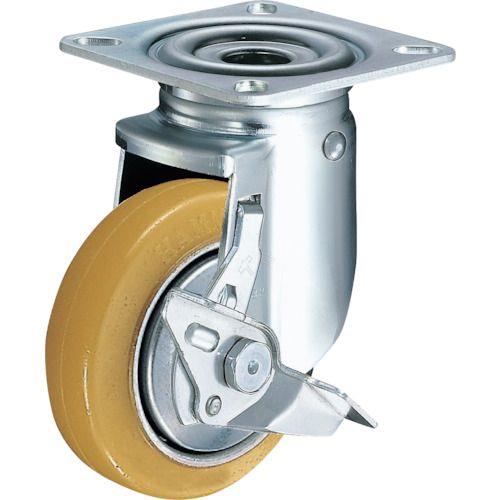 ハンマー 旋回式ウレタン車輪(スチールホイール・ローラーベアリング)125mm ストッパー付