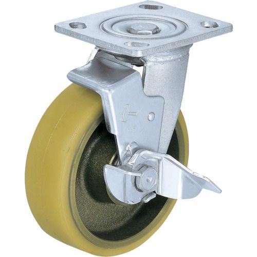 ハンマー 重荷重用旋回式ウレタン車輪(イモノホイール・ラジアルボールベアリング)100mm SP付