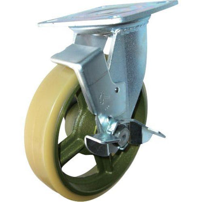 ハンマー 重荷重用旋回式ウレタン車輪(イモノホイール・ラジアルボールベアリング)200mm SP付