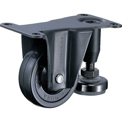 ハンマー パッキングキャスター 固定式ゴム車輪 50mm アジャスターフット付