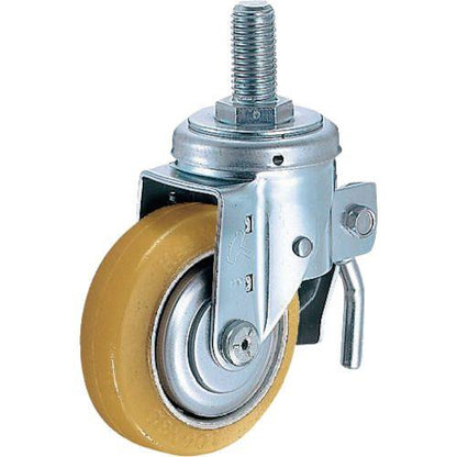 ハンマー ねじ込み旋回式ウレタン車輪(ローラーベアリング)125mm トータルロック