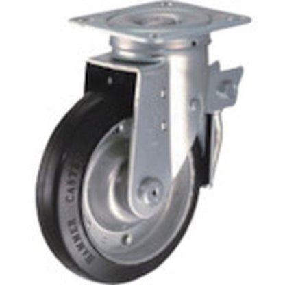 ハンマー 旋回式ゴム車輪 150mm トータルロック