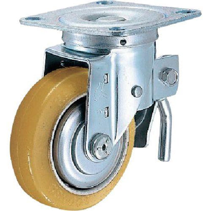 ハンマー 旋回式ウレタン車輪(スチールホイール・ローラーベアリング)100mm トータルロック