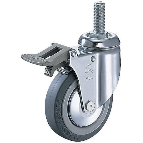 ハンマー オールステンレスねじ込み旋回式ウレタン車輪 150mm トータルロック