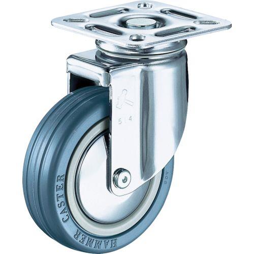 ハンマー 旋回式ゴム車輪(ナイロンホイール・ボールベアリング)100mm