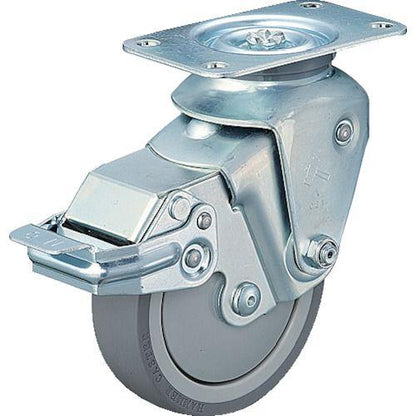 ハンマー クッションキャスター旋回式ウレタン車輪 100mm 線径3.2mm SP付