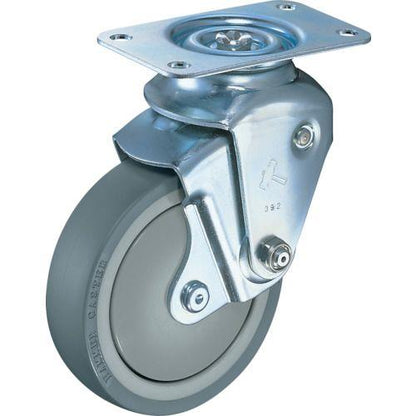 ハンマー クッションキャスター旋回式ウレタン車輪100mm 線径3.2mm