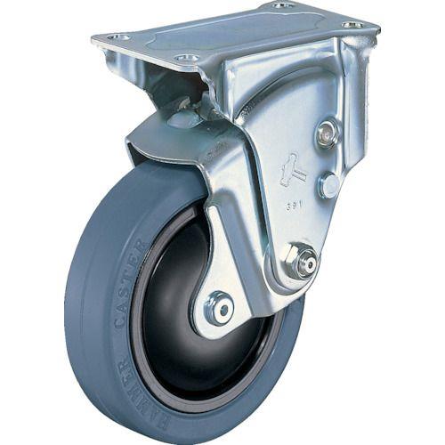 ハンマー クッションキャスター固定式ゴム車輪100mm 線径3.2mm