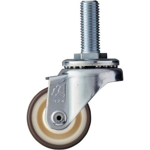 ハンマー ねじ込み旋回式ウレタン車輪(ナイロンホイール・ボールベアリング)50mm