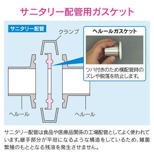 ヘルールガスケット 1S A型 シリコン