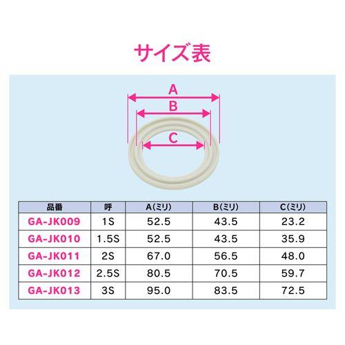 ヘルールガスケット 1S A型 シリコン