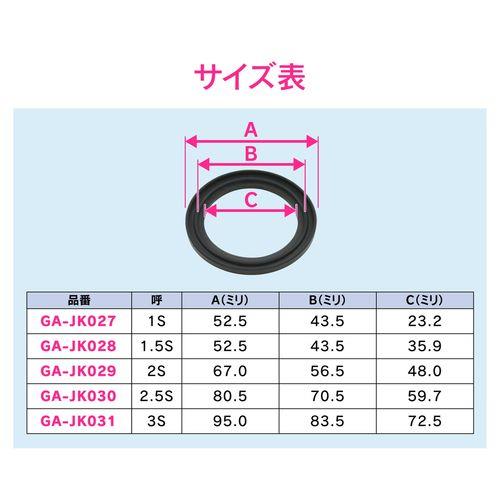 ヘルールガスケット 1S A型 EPDM