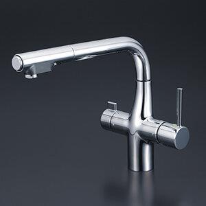 浄水器付シャワー付混合栓 e