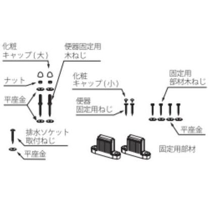 AシリーズPLUS用部品＜床固定部材・ビスセット＞