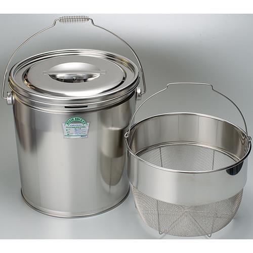 18L 取手付タンク(カゴ付/ステンレス製)