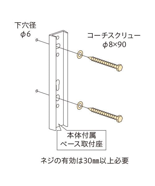 ホスクリーン 直付パーツ(木造) ＜HP-6＞