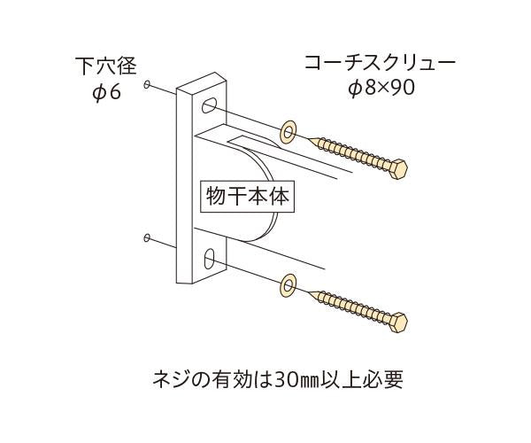 ホスクリーン 直付パーツ(木造) ＜HP-6-DB＞