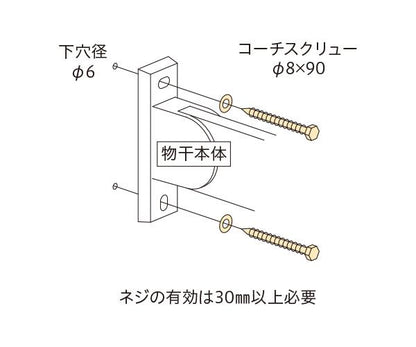 ホスクリーン 直付パーツ(木造) ＜HP-6-DB＞