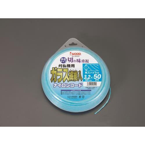 3.2mmx50mナイロンカッター用コード(スパイラル