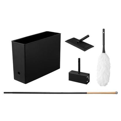 ［5点組］ 掃除用具セット(ブラック)