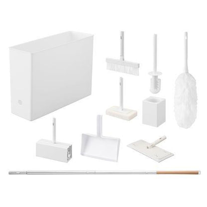 ［9点組］ 掃除用具セット(ホワイト)