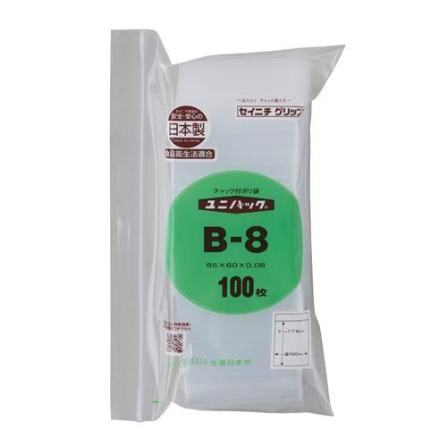 85x 60mm ポリ袋(チャック付/100枚)
