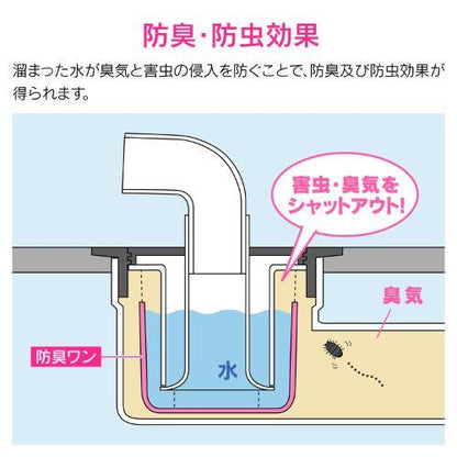 洗濯機排水トラップ用防臭ワン