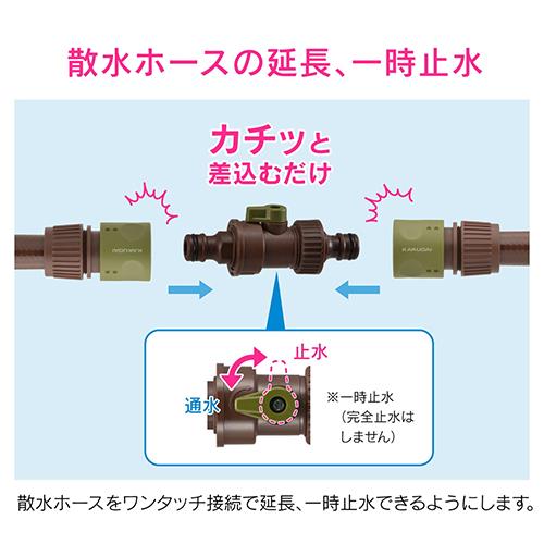 コック接手セット(途中ストップ継手)