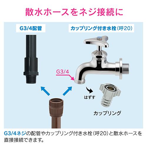 ネジつきホース接手