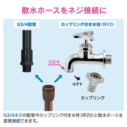 ネジつきホース接手