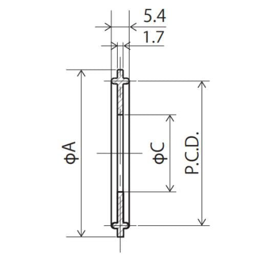 ヘルールガスケット(ツバ無)/PTFE