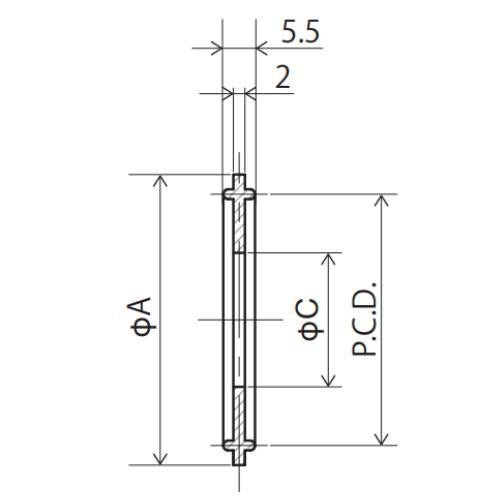 ヘルールガスケット(ツバ無)/フッ素ゴム