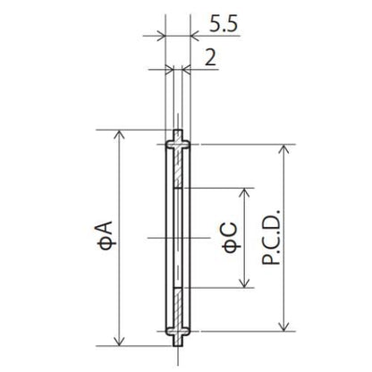 ヘルールガスケット(ツバ無)/フッ素ゴム