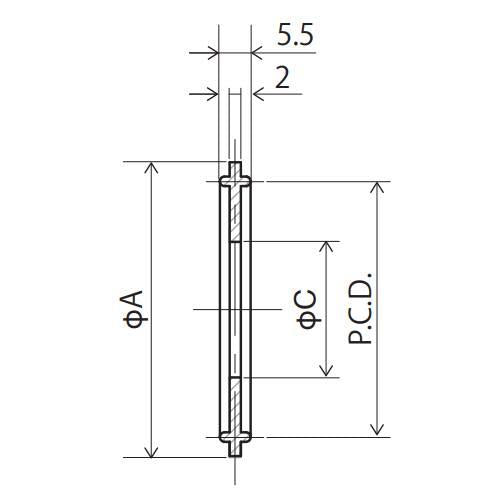 ヘルールガスケット(ツバ無)/EPDM
