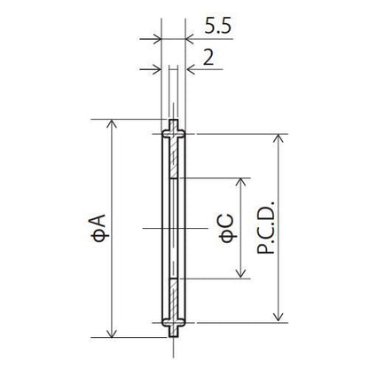 ヘルールガスケット(ツバ無)/EPDM