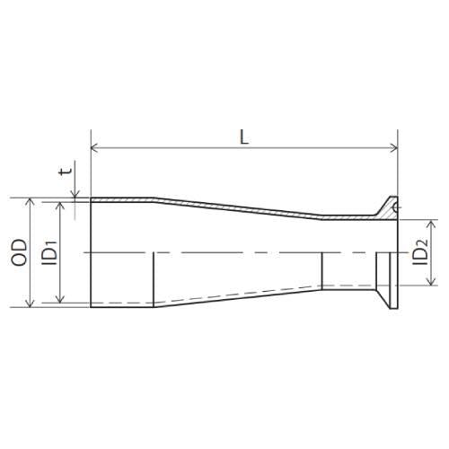 溶接xヘルールレジューサー