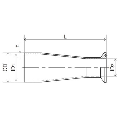 溶接xヘルールレジューサー