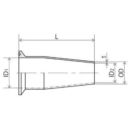 ヘルールx溶接レジューサー