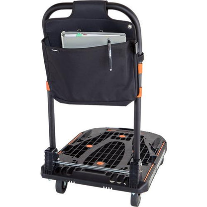 TRUSCO 台車バック マチ付き ブラック