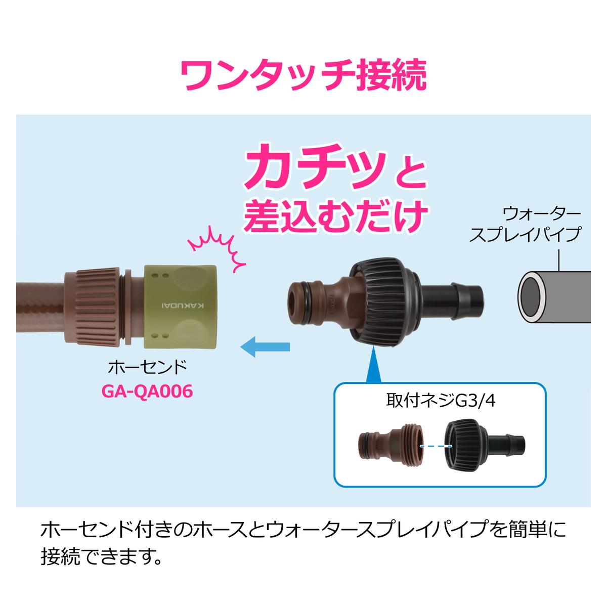 スプレーパイプ用ニップル