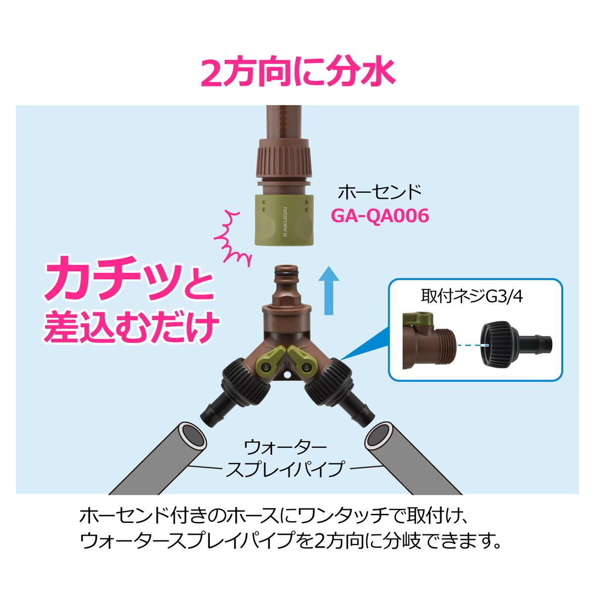 スプレーパイプ用分岐ニップル