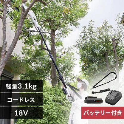 充電式ポールチェーンソー 18V