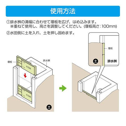 排水革命 堰板