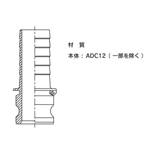 TOYOX カムロック アダプター ホースシャンク AL