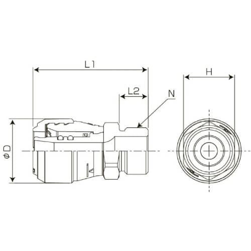 ポリブテンパイプ対応 ハードロックS＜オネジアダプター 平行ネジ＞ ＜EOGP S＞