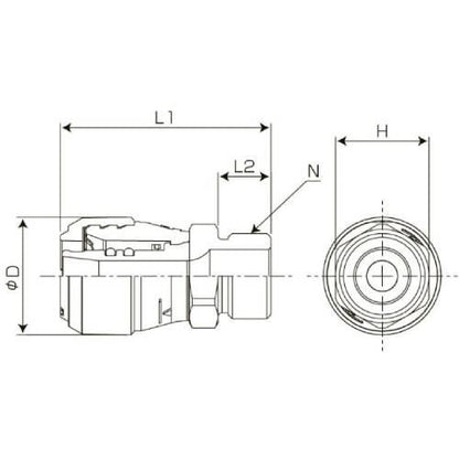 ポリブテンパイプ対応 ハードロックS＜オネジアダプター 平行ネジ＞ ＜EOGP S＞