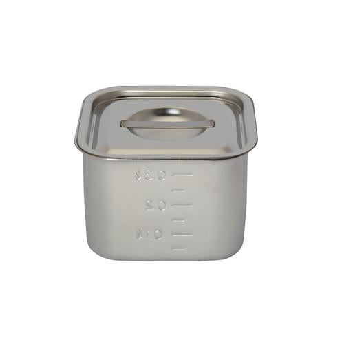 目盛付浅型角キッチンポット(フタ付) SH-4217