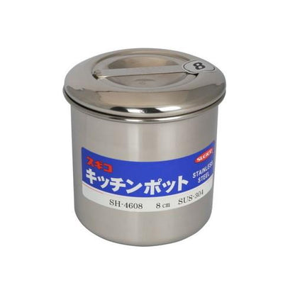 18-8 キッチンポット(内蓋式・目盛付) SH-4620D 20cm(手付)